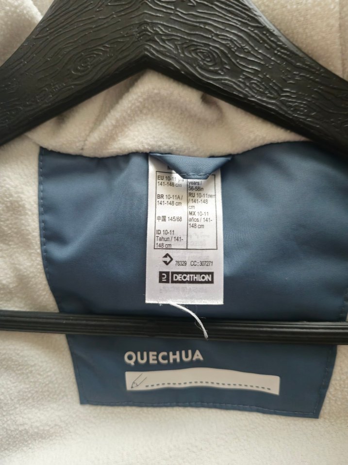 Çocuk Mavi İnce Fermuarlı Mont Quechua - Görsel 3