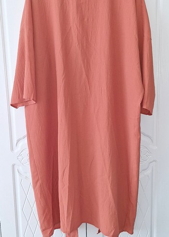 Bohem Tarzı Rahat Kesim Bej Kadın Uzun Elbise - Görsel 5