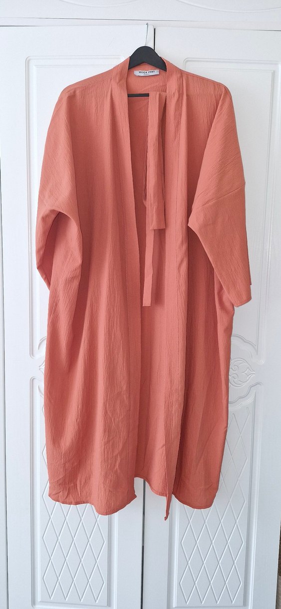 Bohem Tarzı Rahat Kesim Bej Kadın Uzun Elbise - Görsel 2