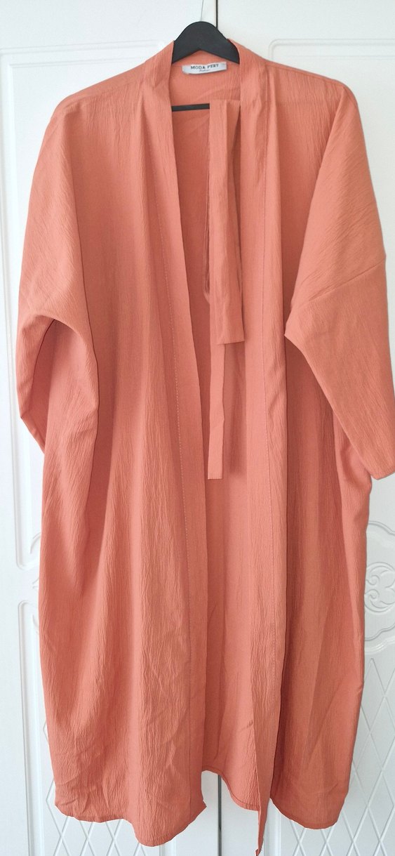 Bohem Tarzı Rahat Kesim Bej Kadın Uzun Elbise - Görsel 3