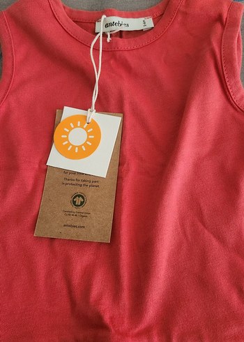 Kız Çocuk Pembe Fırfırlı Kolsuz Bluz - Görsel 2