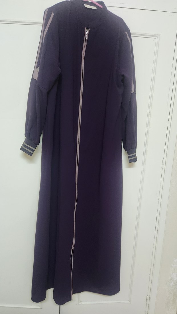 Diger Mor Uzun Kollu Salaş Kadın Elbise - Görsel 2