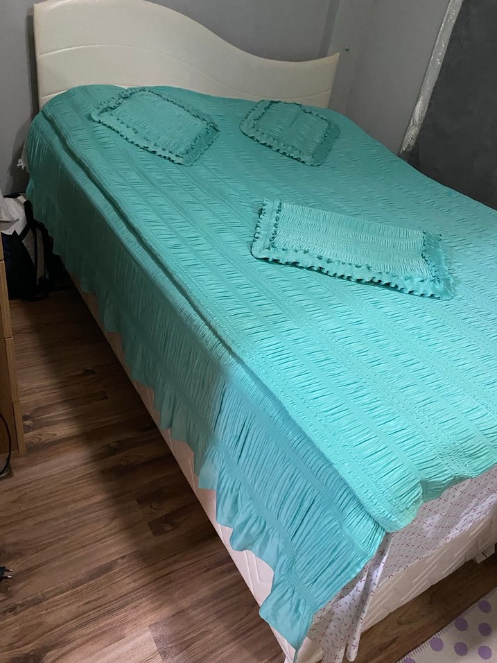 Plisan Yatak Örtüsü Seti - Görsel 3