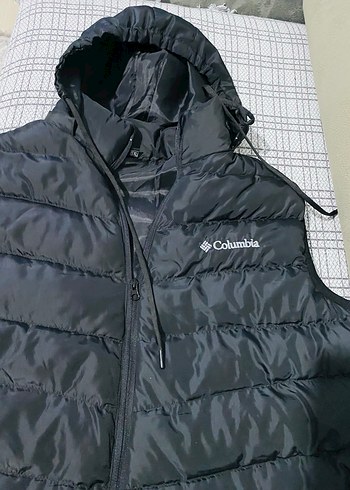 Columbia orjinal olmayan Siyah Kapüşonlu Şişme Yelek - Görsel 2