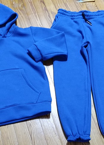 11-12 Yaş Beden sarı Renk Sarı Gri Kamuflaj Kapüşonlu Erkek Eşofman Takımı