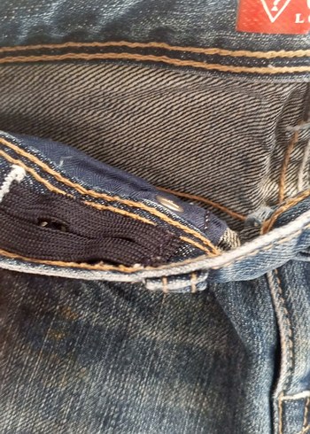 18-24 Ay Beden Guess Marka Erkek Çocuk Gri Mavi Denim Pantolon
