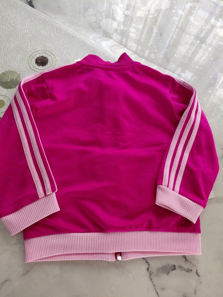 Kız Çocuk Pembe Fermuarlı Sweatshirt - Görsel 4