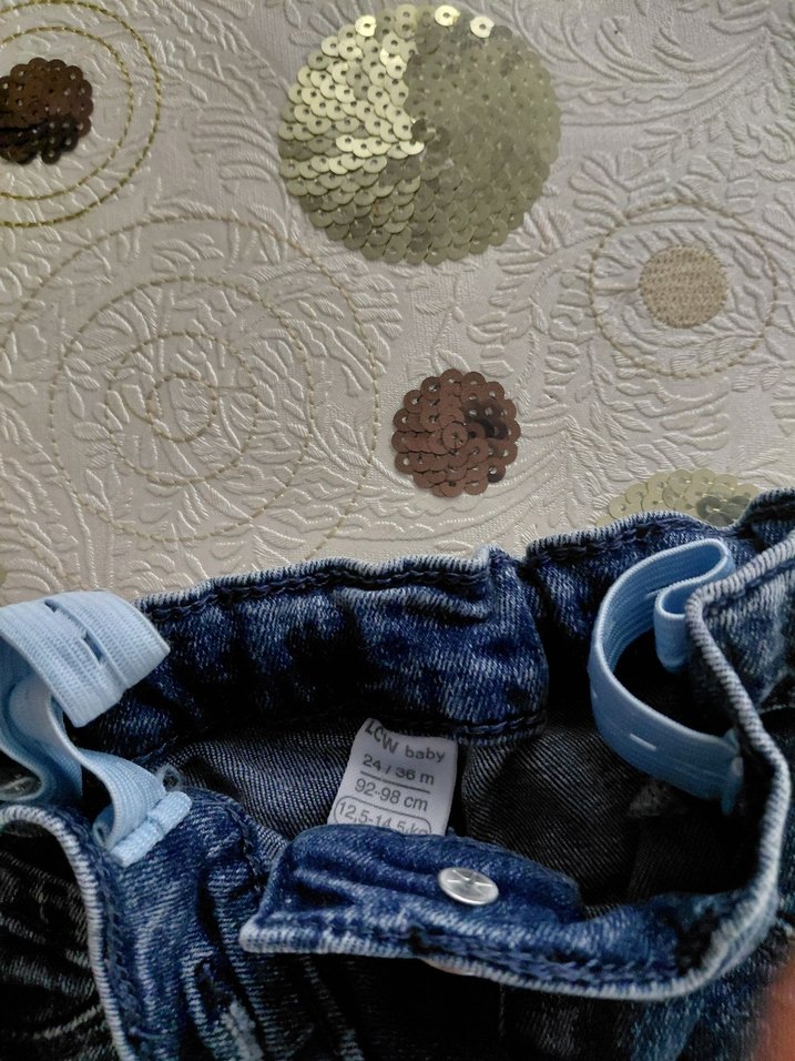 Bol Kesim Kız Kot Pantolon - Görsel 4