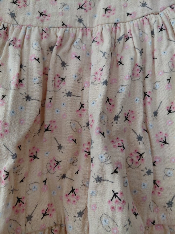 Bej Renkli Uzun Kollu Kız Elbisesi - Görsel 3