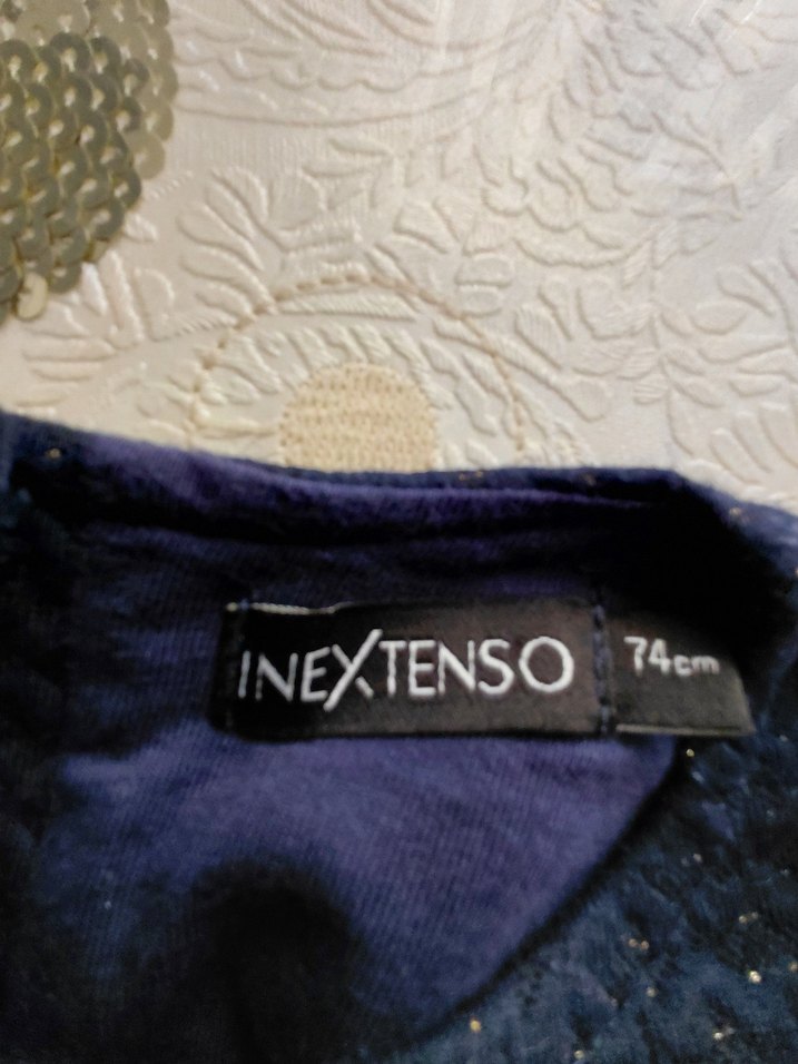 Kız Çocuk Lacivert Fırfırlı Elbise - Görsel 3