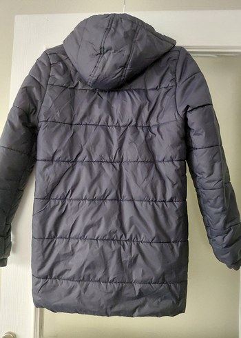 Erkek Çocuk Kapüşonlu Fermuarlı Mavi Mont - Görsel 2