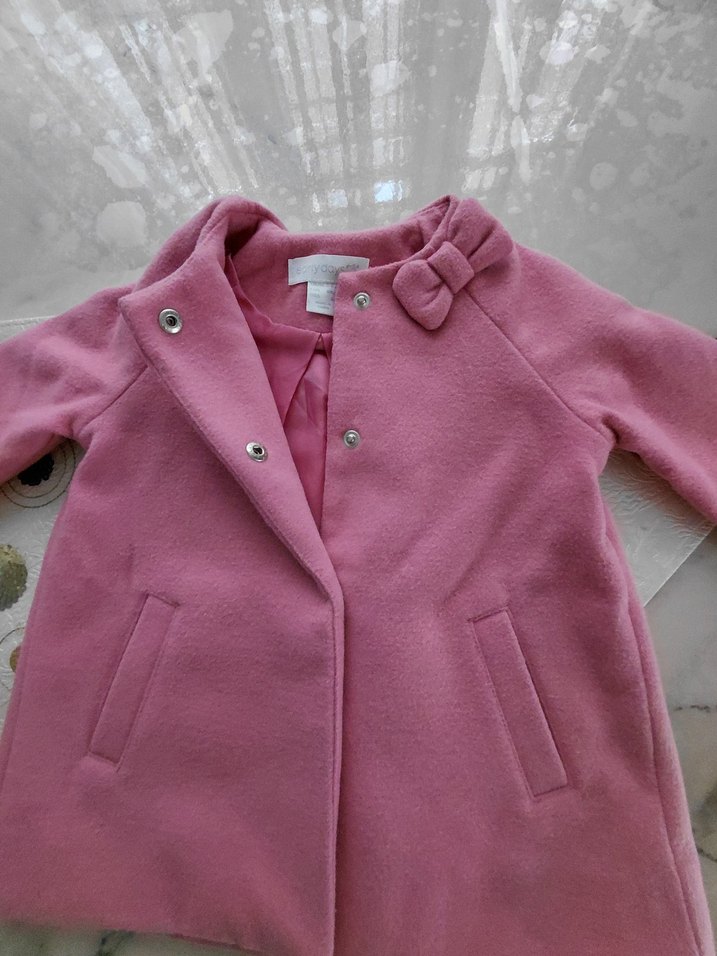 Pembe Kız Çocuk Kabanı - Görsel 3