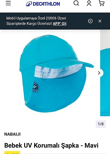 Deniz koruma şapka