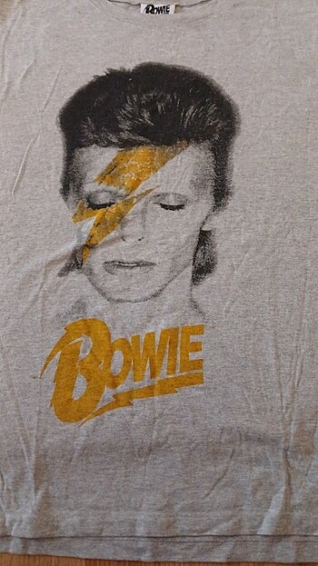 Diğer Kolsuz penye Bowie tisört