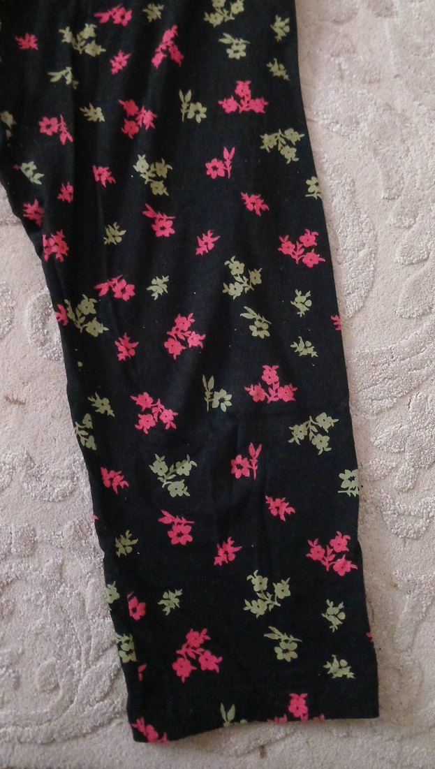 Çiçek Desenli 12yaş Kız Tayt - Görsel 2