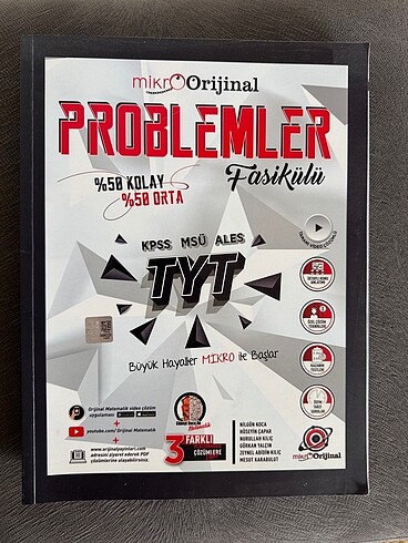 Mikro Orijinal TYT Problem Kitabı