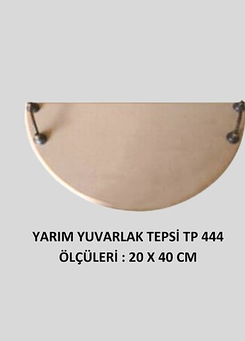  Beden HAM AHŞAP TEPSİLER