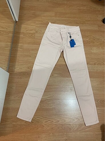 Network pudra rengi skinny pantolon