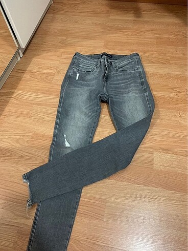 Zara Zara Gri Kot Pantolon