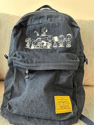 Levis Peanuts Snoopy kot sırt çantası