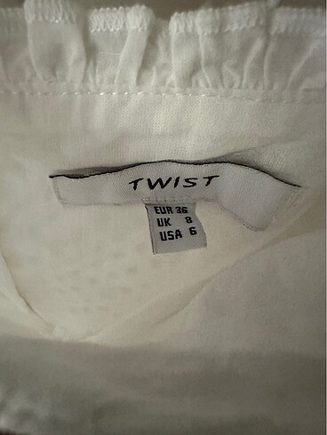 36 Beden beyaz Renk Twist askılı beyaz elbise