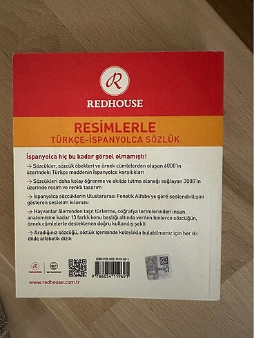 Redhouse Ispanyolca Resimli Sözlük