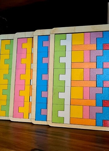 Eğitici ahşap blok tetris zeka oyunu