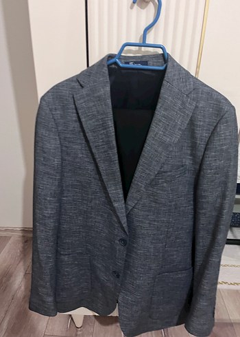 Diğer Gri Erkek Ofis Ceket Dugmeli Regular Fit