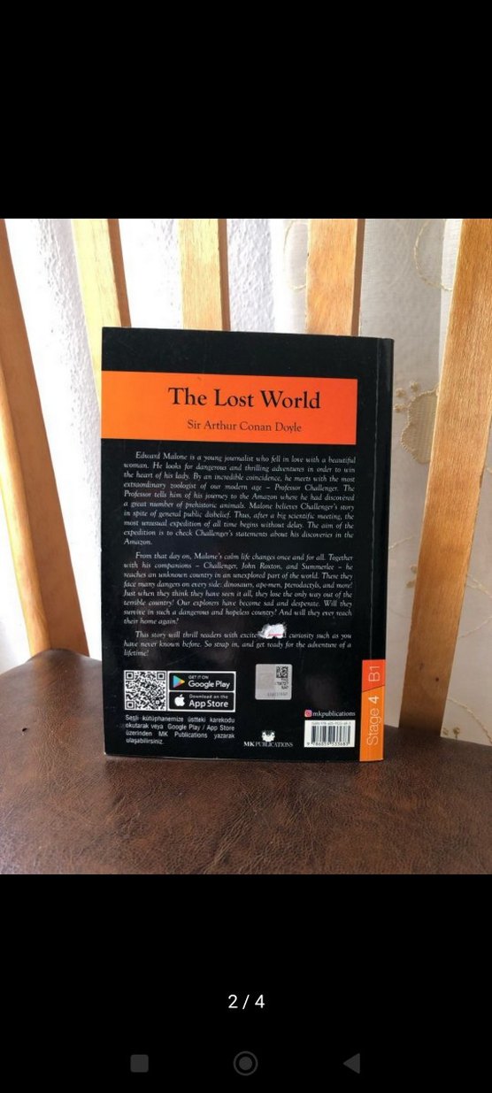 Sir Arthur Conan Doyle - The Lost World Kitabı - Görsel 2