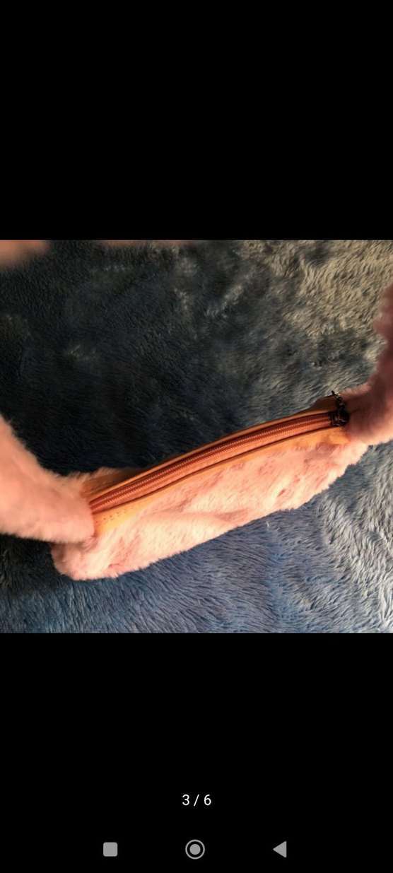 Pembe Peluş Kadın Omuz Çantası - Görsel 2