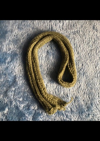 Örgü Kadın Atkı - Yeşil - Görsel 3