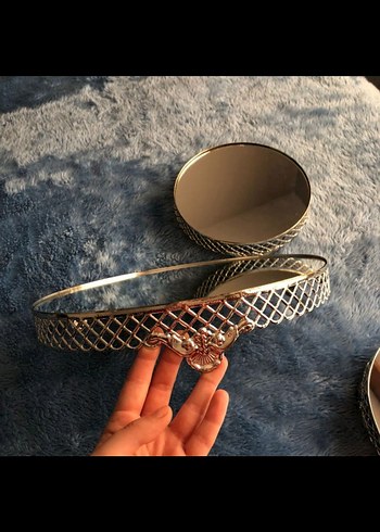 Nişan Tepsisi Aynalı 3'lü Set - Görsel 7