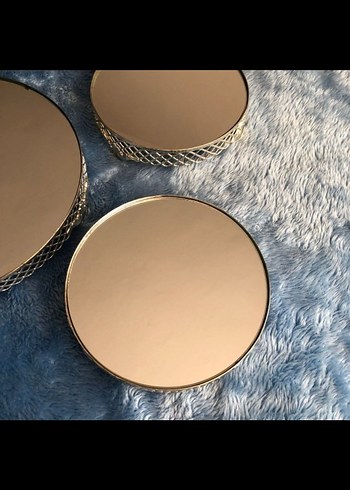 Nişan Tepsisi Aynalı 3'lü Set - Görsel 4