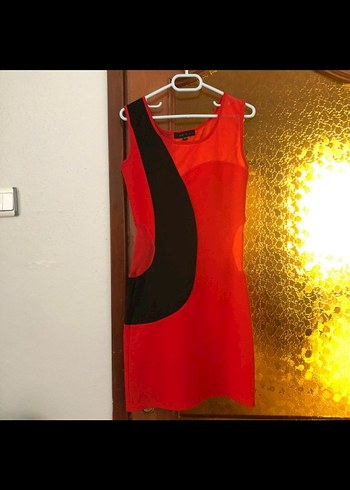 Kırmızı Casual Elbise - Görsel 2