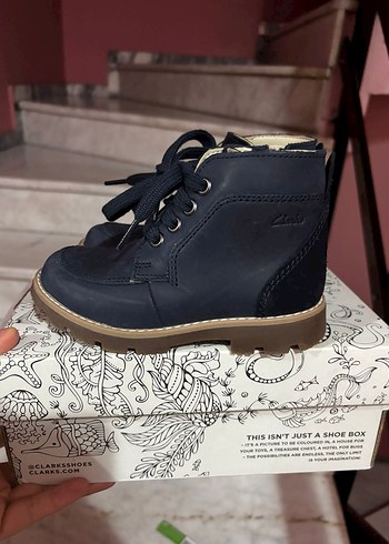 Clarks Koyu Mavi Erkek Cocuk Lastikli Bot
