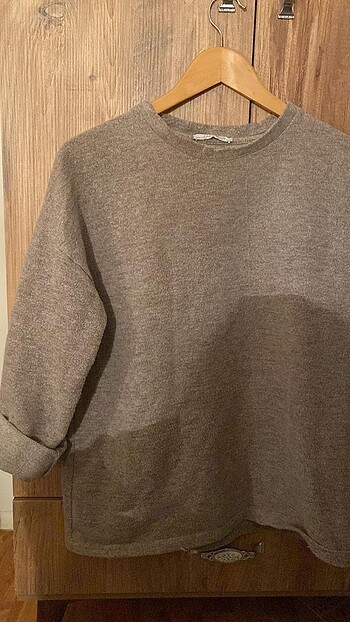 Oversize kahverengi kazak ZARA