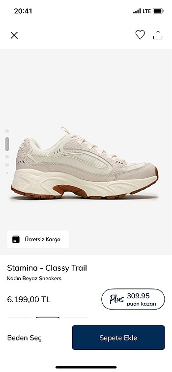 37 Beden Skechers Stamina 37 numara