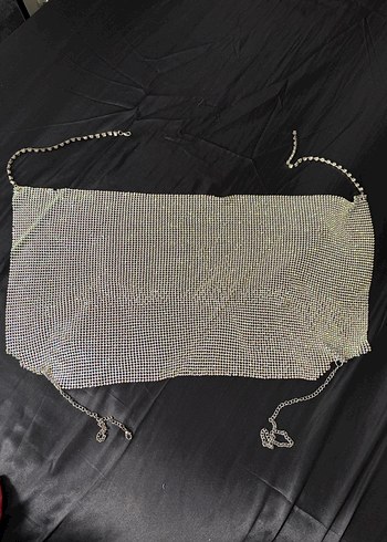 Kadın Parlak Pul Detaylı Vücut Zinciri - Görsel 2