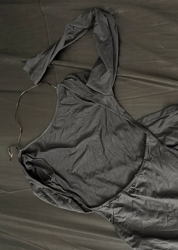 Sırt Detaylı Siyah Kadın elbise - Görsel 2