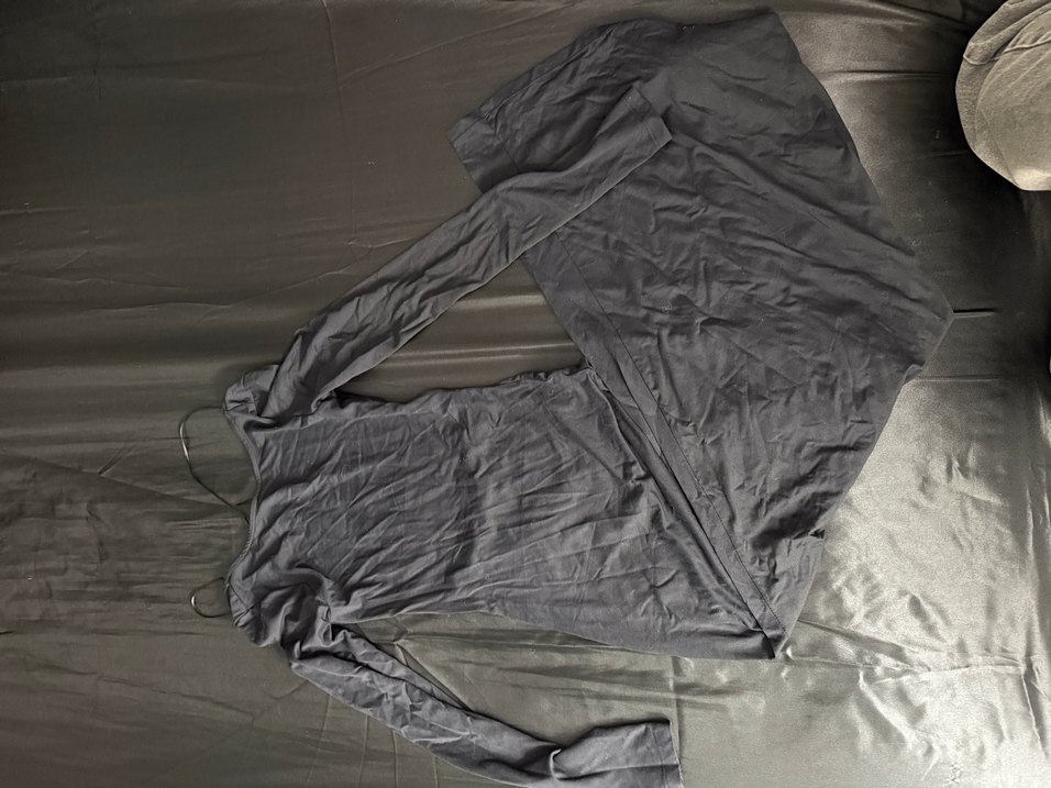 Sırt Detaylı Siyah Kadın elbise - Görsel 3