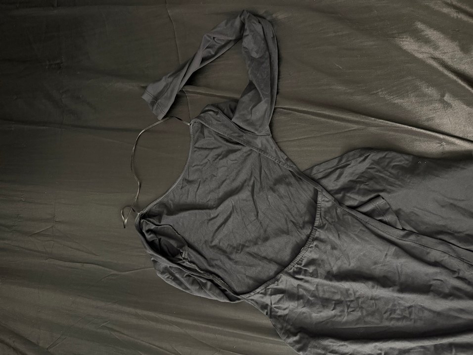 Sırt Detaylı Siyah Kadın elbise - Görsel 2