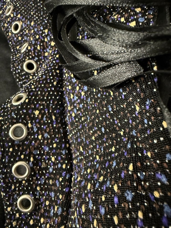 Kadın Gri Simli Yılan Desenli Halter Yelek - Görsel 2