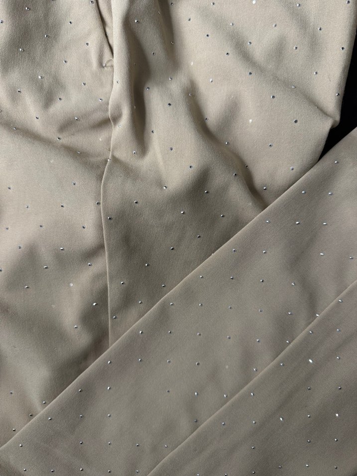 Bej Kadın Parlak Takım Elbise - Görsel 5