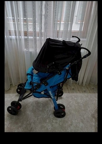 Koyu Mavi Bebek Arabası