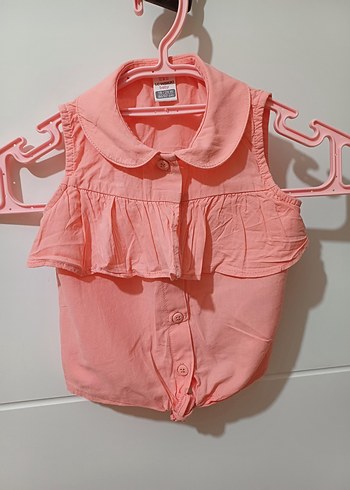 Pembe Fırfırlı Bebek Kız Tulum