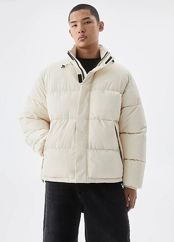 Pull & Bear STWD Dik Yaka Şis?me Mont