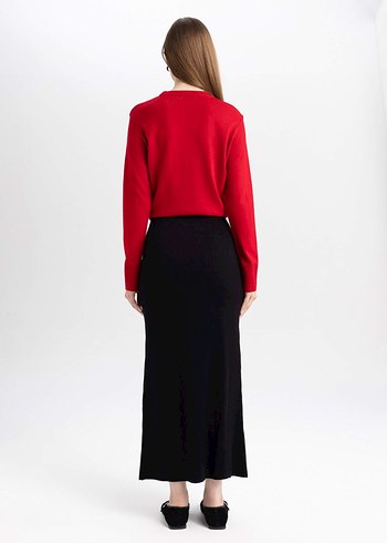 Beli Lastikli Maxi Etek - Görsel 5