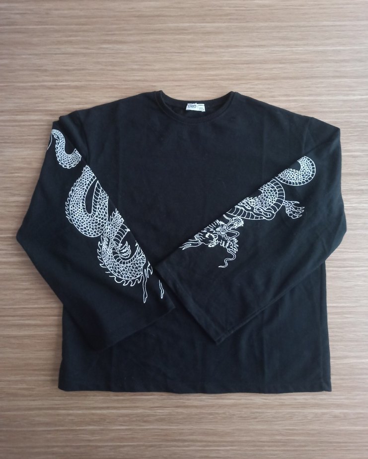 Ejderha Silüet İspanyol Kol Sweatshirt - Görsel 4