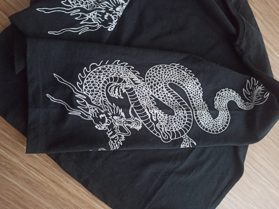 Ejderha Silüet İspanyol Kol Sweatshirt - Görsel 5