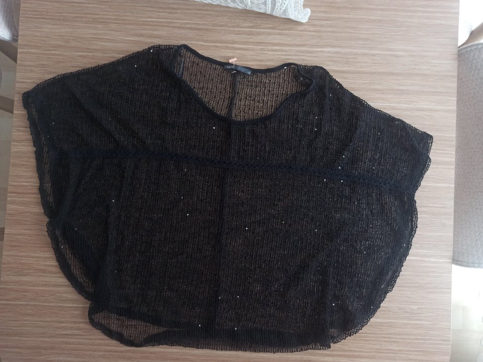 Batik Triko Pullu Transparan Bluz - Görsel 4